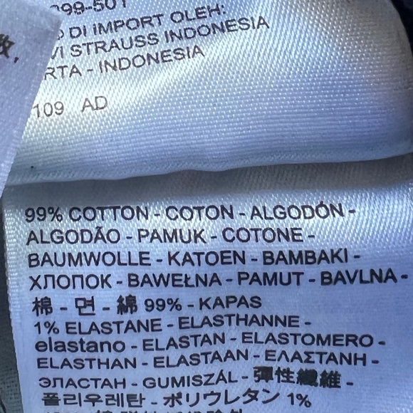 Like New Excellent Condition Mens Levi's 502 Dark Denim Taper Leg Jeans 33x32 - Picture 6 of 6